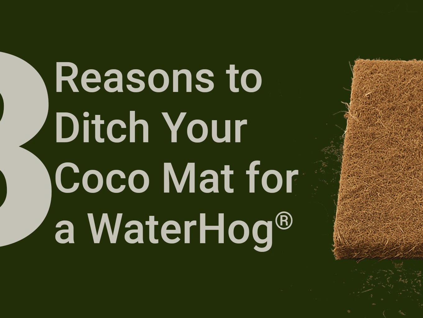 No More Bull-Shed: Three Reasons to Ditch Your Coco Mat for a WaterHog