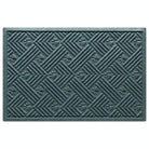 WaterHog Litter Box Mat features a litter trapping bi-level design and durable rubber backing to protect underlying floors; shown in a bluestone color and made in the USA.