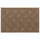 WaterHog Litter Box Mat features a litter trapping bi-level design with durable rubber backing to protect underlying floors; shown in a camel color and made in the USA.
