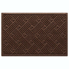 WaterHog Litter Box Mat is a durable litter trapping mat, made in the USA. Shown in a dark brown color featuring a bi-level design and durable rubber backing to protect underlying floors.