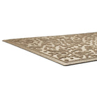 Textured low-profile mat with a geometric pattern on a white background