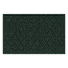 A genuine WaterHog 2x3 outdoor door mat with a deep green interlocking diamond pattern; an American-made mat.