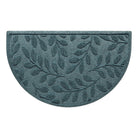 Half-round genuine WaterHod indoor/outdoor doormat with botanical bi-level design to help prevent tracking into your home.
