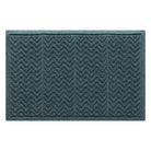 standard sized genuine WaterHog doormat in classic bluestone shade with hues of blue, grey, and green made of recycled materials with a durable rubber backing.