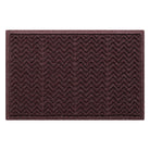 Classic WaterHog doormat with a zig-zag chevron pattern in a deep-wine color made in the USA perfect for all weather elements.