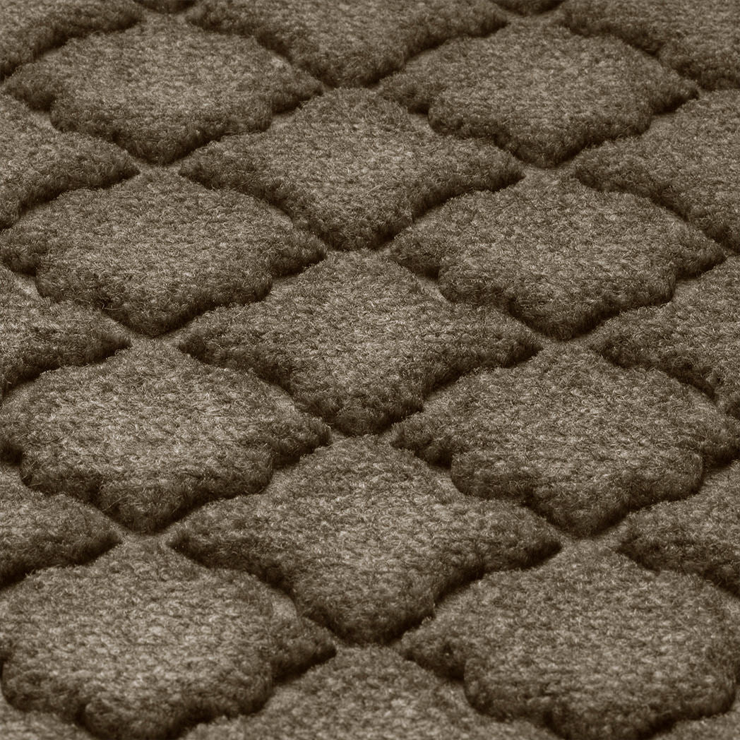 Close-up of Cordova's light tan surface making a fade and stain-resistant surface.