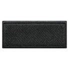 A premium WaterHog indoor/outdoor boot tray with a deep grey crisscrossing linear, bi-level design.
