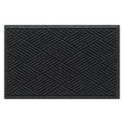 WaterHog 2x3 indoor/outdoor premium door mat in a deep grey, crisscrossing linear design; an American-made mat.