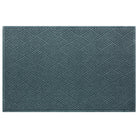 A Diamonds WaterHog XL outdoor doormat in a light blue/grey surface and crisscrossing linear pattern.