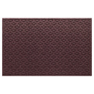 An Ellipse WaterHog 4x6 all-weather door mat with a deep wine red interlocking elliptical design.