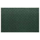 An extra large WaterHog outdoor door mat with a deep green interlocking elliptical pattern.