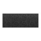 WaterHog large doormat runner shown in black with a textured leaf pattern on a white background.