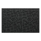 WaterHog Paws & Bones 2x3 in dark grey, featuring a scattered design of animal paw prints and bones on a white background.