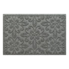 WaterHog Phoenix 2x3 indoor/outdoor doormat in light grey, featuring a quad pedal floral design, displayed on a white background.