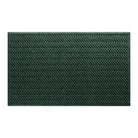 An OG WaterHog large outdoor door mat with a deep green diagonal design, an American-made mat.