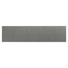 Extra large light grey WaterHog Luxe runner with traditional repeating bi-level  squares pattern in a recycled eco-friendly surface with rubber backing.