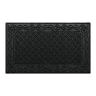 A 3'x5' WaterHog Tristan indoor/outdoor doormat that features the timeless diamond design bordered by the ornate scroll design, all back by durable rubber backing that is made in-house.