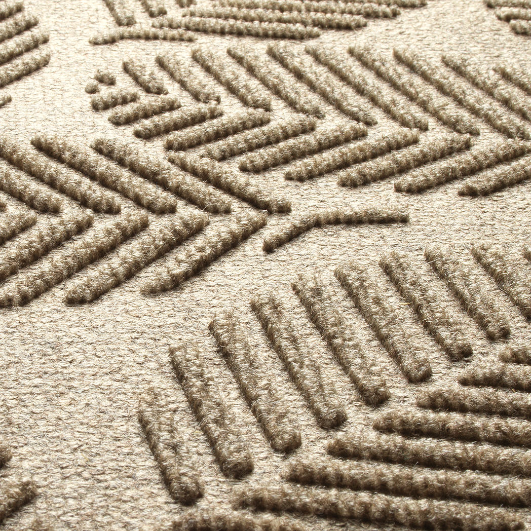 Zoomed-in image of WaterHog's camel surface in the Deanna design, making a fade and stain-resistant surface.