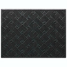 WaterHog Litter Box Mat is a durable litter trapping mat, made in the USA. A double-sized mat, shown in a charcoal color featuring a bi-level design and durable rubber backing to protect underlying floors. 