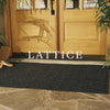 WaterHog Lattice door mat and runner stacking on top of a doormat picture with 'LATTICE' across