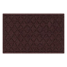 Argyle WaterHog 2x3 outdoor all-weather door mat with a deep wine red interlocking diamond design for an upgraded, upscale doormat.