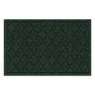 A genuine WaterHog 2x3 outdoor door mat with a deep green interlocking diamond pattern; an American-made mat.