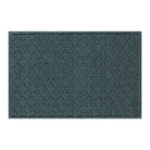 3x5 WaterHog Argyle outdoor doormat in a light blue/grey interlocking diamond pattern for a timeless appeal.