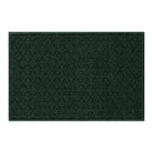 An authentic WaterHog large premium doormat with a deep green interlocking diamond pattern; an American-made mat.