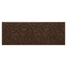 Authentic WaterHog 2x5 outdoor runner in a dark earthy brown, curling botanical pattern.