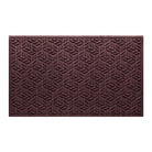 WaterHog 3x5 outdoor all-weather door mat with a deep wine red leaf petal design, water-resistant surface, and durable rubber backing.