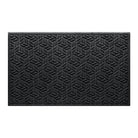 WaterHog 3x5 indoor/outdoor Modern door mat in a deep grey leaf petal design, fade-resistant surface, and durable rubber backing.