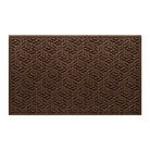 Authentic WaterHog 3x5 outdoor doormat in a dark earthy brown leaf petal design, stain-resistant surface, and incredibly durable backing.