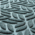 Close-up of the all-weather WaterHog's durable, eco-friendly fibers made of light blue, grey, and white fibers.