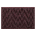 Classic WaterHog doormat with a zig-zag chevron pattern in a deep-wine color made in the USA perfect for all weather elements. 