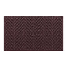 Deep red wine colored fibers make up the eco-friendly surface of this genuine WaterHog all-weather doormat with a zig-zag bi-level design