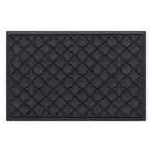 WaterHog 2x3 indoor/outdoor premium door mat with a deep grey, repeating quatrefoil design; an American-made mat.