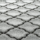 Close-up of Cordova's fade-resistant surface creating a light grey, long-lasting doormat.