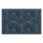 Quality WaterHog 2x3 outdoor door mat with a relaxed blue leafy design, fade-resistant, rugged surface.