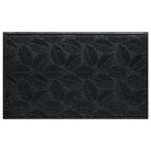 WaterHog 3x5 indoor/outdoor modern door mat with a deep grey leafy design, fade-resistant surface, and durable rubber backing.