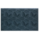 Quality WaterHog 3x5 outdoor door mat with a relaxed blue leafy design, fade-resistant, rugged surface.