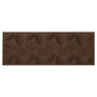 Authentic WaterHog 2x5 outdoor runner in a dark earthy brown leafy design, stain-resistant surface, and incredibly durable backing.