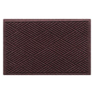 Diamonds WaterHog 2x3 outdoor all-weather door mat with a deep wine red crisscrossing linear design.