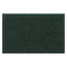 The classic WaterHog 2x3 timeless door mat in a deep green crisscrossing linear design; an American-made mat.