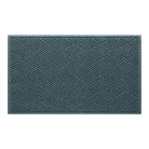 Diamonds WaterHog 3x5 outdoor doormat in a light blue/grey crisscrossing linear, bi-level design.