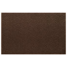 4x6 WaterHog Diamonds outdoor doormat in a dark earthy brown crisscrossing linear and eco-friendly, durable surface.