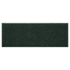 WaterHog small runner with a deep green surface and crisscrossing linear pattern.