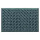 WaterHog Dog Bones 2x3 rugged doormat in a light blue/grey, water-resistant surface.