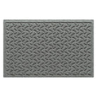 Overhead of a WaterHog medium-sized Dog Bones doormat in a light grey repeating pet bones, bi-level pattern.