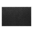 Overhead of a WaterHog 3x5 Dog Bone door mat with a deep grey surface and durable rubber backing.