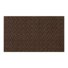 brown large doormat with eco-friendly raised surface of leafy pattern on a white background